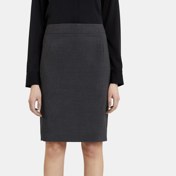 Theory Dresses & Skirts - Theory Joanie Sevona Stretch Wool Pencil Skirt In Size 12